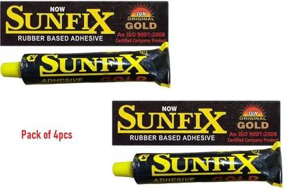 sunfix Gold Original 4pcs Synthetic Rubber Based Quickfix Adhesive Adhesive