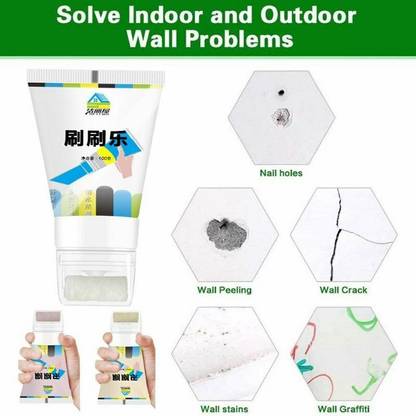 TRINGDOWN Roll over Small Rolling Brush Wall Paint, Wall Paint Repair Wall Paste Roller Adhesive