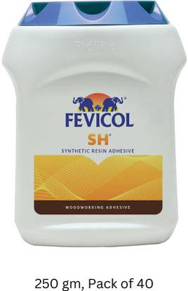 FEVICOL SH - Ultimate Woodworking Adhesive - Pasting Wood, Laminate, 250gm pack of 40 Adhesive