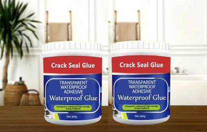 Vostik Pack of 2 Crack Seal Transparent Waterproof Glue for Roof Water Leakage Solution Adhesive