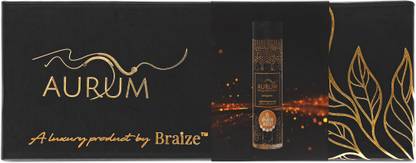 braize Aurum Gold Charged Alkaline Drink Glass Bottle