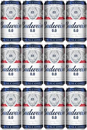 Budweiser 0.0 BEER NON-ALCOHOLIC PACK OF 12 Can