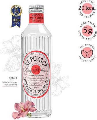 Sepoy & co Hibiscus Tonic Water Glass Bottle