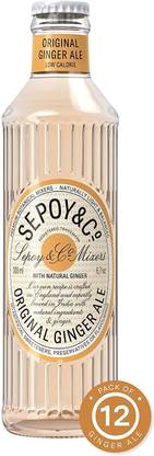 Sepoy & co Original Ginger ale (Pack of 12 X 200ml ) Low Calorie Flavoured Drink Glass Bottle