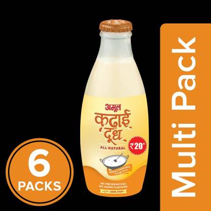 Amul Kadai Pet Bottle 180 Ml. (Pack of 6)