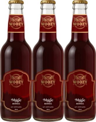 Woozy Woozybar Magic Berries, 0%Alcohol, Real Beer Taste & Buzz Feeling, 3 Pack Box