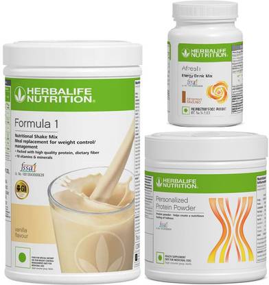 HERBALIFE Formula 1-Mix Shake Vanilla 500g + Protein 200g + Cinnamon Afresh 50g