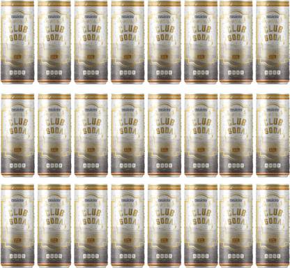 Newtreo Club Soda Pack of 24 x 250 ml cans high-end mixer extra fizz Can