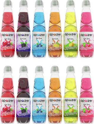 APAIZER Goli Soda Assoryed Pack (All Flavors) - Pack of 12 PET Bottle