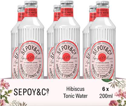 Sepoy & co Hibiscus Tonic Water Glass Bottle