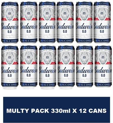 Budweiser 0.0 NON-ALCOHOLIC PACK OF Can