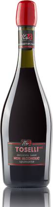 TOSELLI Non Alcoholic Sparkling Red Wine Glass Bottle