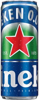 Heineken 0.0 Non Alcoholic Beer Cans, 24 X 330ml Cans Can