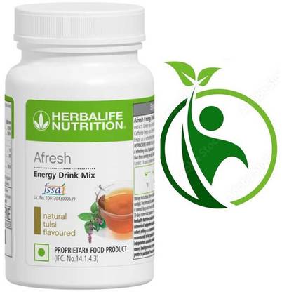 HERBALIFE Afresh Energy Drink Mix - Natural Tulsi - 50 gms