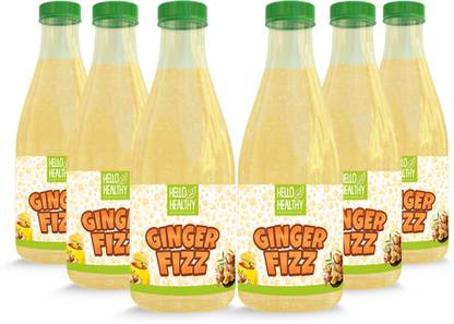 Hello Healthy Ginger Fizz Soft Drink Vitamin C Refreshing Ready To Drink Plastic Bottle