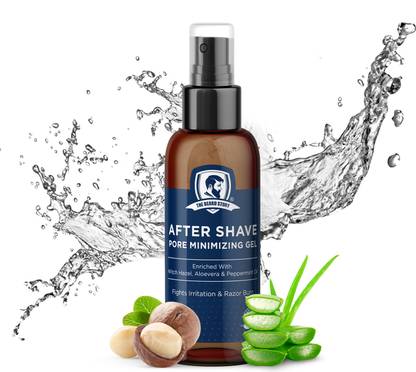 THE BEARD STORY After Shave Pore Minimizing Gel, Soothing & Calming, Wth Aloevera, Peppermint