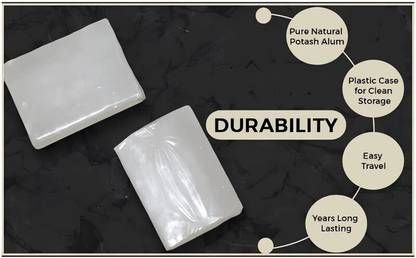 Elecsera Shaving Alum Bar 100% Pure Natural Phitkari Stone Bar After Shave Lotion