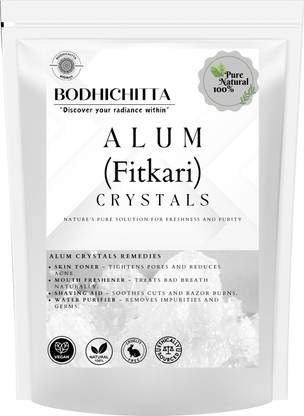 Bodhichitta Pure Alum Crystals | Fitkari for Natural Skin Tightening & Acne Care Solution