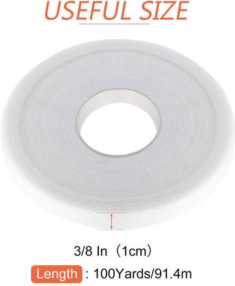Megumi Iron on Tape Roll Fabric Fusing Tape Double Sided Adhesive Hem Tape Cloth Soft Touch Canvas Roll (Set of 1)