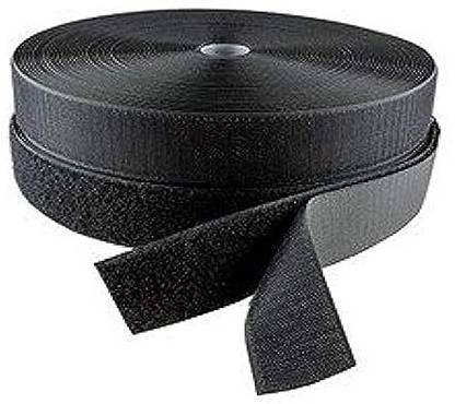 PMW Velcro - Black - Hook & Loop Tape Fastner 5 Mtr 1 Inch 7 Count Aida Cloth