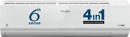 Whirlpool Convertible 4-in-1 Cooling 2023 Model 1.5 Ton 5 Star Split Inverter 6th Sense Technology AC  - White