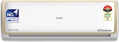 Haier Heavy Duty 2023 Model 1.6 Ton 5 Star Split Inverter Frost Self-Clean, Triple Inverter Plus Technology, Cooling at Extreme Temperature, Hyper PCB AC  - White