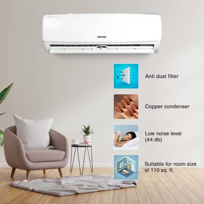 Voltas 2023 Model 0.6 Ton 2 Star Split AC - White