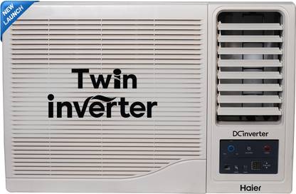 Haier 2024 Model 1.5 Ton 5 Star Window Dual Inverter Micro Bacterial Filter, 54 High Ambient Performance, Low Power Consumption Heavy Duty AC  - White