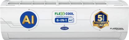 CARRIER 2023 Model 1.5 Ton 4 Star Split Inverter AC  - White