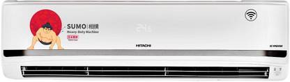 Hitachi 1.5 Ton 5 Star Split Inverter AC with Wi-fi Connect  - White, Grey, Black