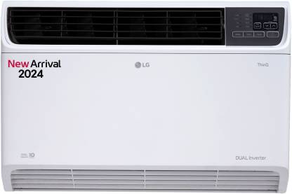 LG Convertible 4-in-1 Cooling 2024 Model 1.5 Ton 3 Star Window Dual Inverter AC with Wi-fi Connect  - White