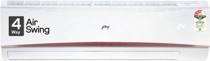 Godrej 4-Way Air Swing 2023 Model 1.5 Ton 3 Star Split with Anti-Dust Filter AC  - White