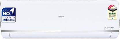 Haier Frost Self-Clean 2023 Model 1 Ton 3 Star Split Inverter Intelli Convertible 7-in-1, Triple Inverter Plus Technology, Cooling at Extreme Temperature AC  - White