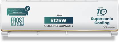 Haier 2025 Model Intelli-Convertible 7 in1 Convertible 1.5 Ton 3 Star Split Dual Inverter HD Filter,Frost Self Clean,Upto 20 M air Flow, Hyper PCB, 2 Way Swing AC  - Silver