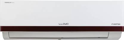 Lloyd 1 Ton 5 Star Split Inverter AC  - White, Maroon