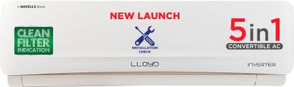 Lloyd 2025 Model 2 Ton 5 Star Split Inverter AC  - White