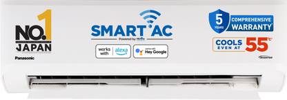 Panasonic 2025 Model 1 Ton 4 Star Split Inverter AC with Wi-fi Connect  - White