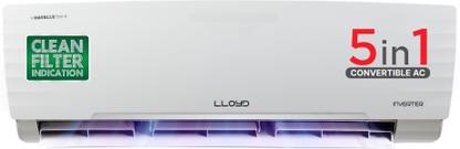 Lloyd 2025 Model 1.5 Ton 5 Star Split Inverter AC  - White
