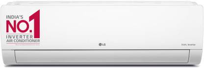 LG Super Convertible 5-in-1 Cooling 1 Ton 3 Star Split Dual Inverter HD Filter with Anti-Virus Protection AC  - White