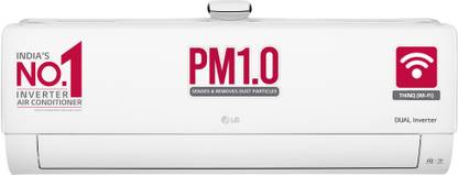 LG 2023 Model 1.5 Ton 4 Star Split Dual Inverter AC with Wi-fi Connect  - White