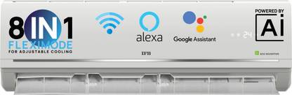 IFB FastCool Convertible 8-in-1 Cooling, 2023 Model 1.5 Ton 3 Star Split Inverter 7 Stage Air Treatment AC with Wi-fi Connect  - White