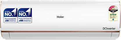 Haier Frost Self-Clean 2023 Model 1.5 Ton 3 Star Split Inverter Intelli Smart, Intelli Convertible 7-in-1, Cooling at Extreme Temperature AC with Wi-fi Connect  - White