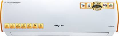 Acerpure 1.5 Ton 5 Star Split Inverter 4 in 1 convertible design,Anti-virus Filter, Blue Fin Technology AC  - White, Orange