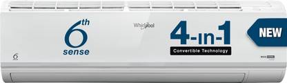 Whirlpool 6th Sense Convertible 4-in-1 Cooling 2023 Model 1.5 Ton 5 Star Split Inverter With Heavy Duty Cooling AC  - White