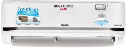 Hitachi 2025 Model 2 Ton 5 Star Split Inverter AC with Wi-fi Connect  - White
