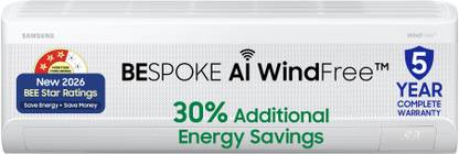 Samsung Bespoke AI 2026 Model 1.5 ton 3 Star Split Wind...