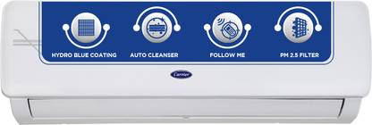 CARRIER 1.5 Ton 3 Star Split 2 Way Air Directional control with HD Filter(2023 Model AC – White  (18K ESTER EX+ R32 SPLIT AC, Copper Condenser) at Rs. 38990
