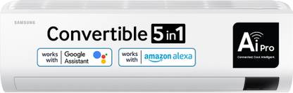Samsung Convertible 5-in-1 Cooling 2023 Model 1.5 Ton 3 Star Split Inverter AC with Wi-fi Connect  - White