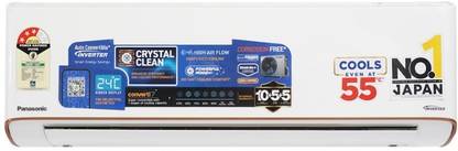 Panasonic 1 Ton 3 Star Split Inverter AC  - White, Gold, Grey
