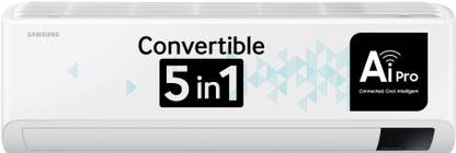 SAMSUNG Convertible 5-in-1 Cooling 2023 Model 1.5 Ton 3 Star Split Inverter AC with Wi-fi Connect  - White